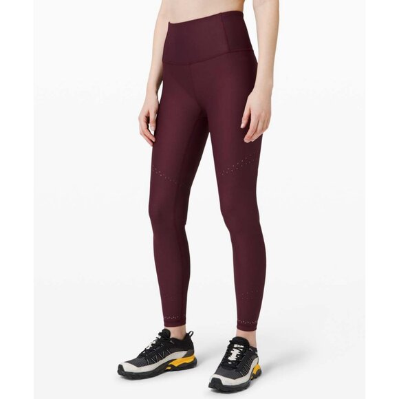 Lululemon Zoned In Tight Full Length Athletic Leggings High Rise Waist SenseKnit - Picture 1 of 13